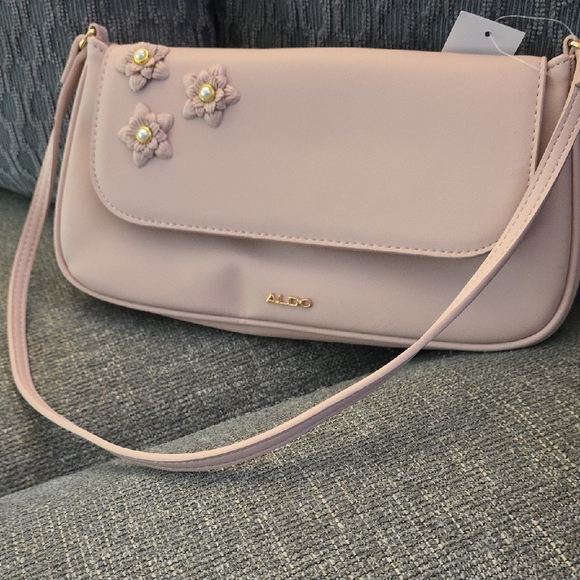 Aldo Pink Floral Embellished Women's Bag - Picture 1 of 3